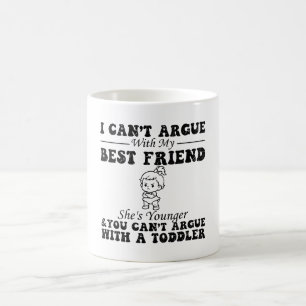 Caneca De Café Não Posso Discutir Com Minha Melhor Amiga Ela É Ma
