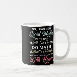 Caneca De Café Não Posso Fazer Mídia Social Humor Sarcástico Engr