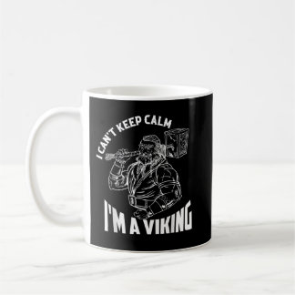 Caneca De Café Não posso ficar calmo sou um Viking Odin Norse