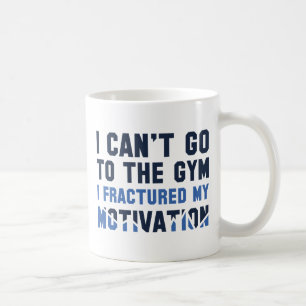 Caneca De Café Não posso ir à academia