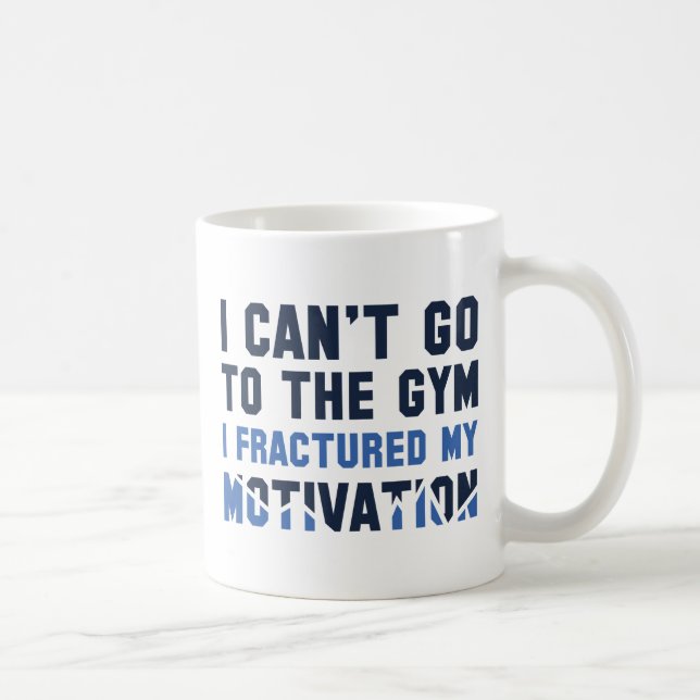 Caneca De Café Não posso ir à academia (Direita)