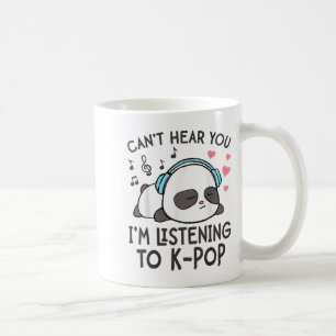 Caneca De Café Não posso ouvi-lo, estou ouvindo as mulheres do K-