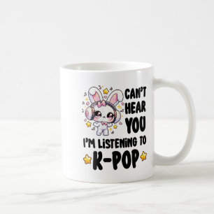 Caneca De Café Não posso ouvi-lo, estou ouvindo o K-p