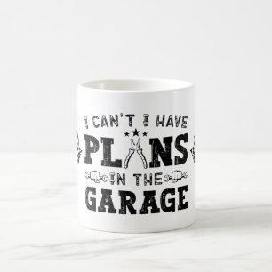 Caneca De Café Não Posso Tenho Planos Na Garagem Mecânico Diverti