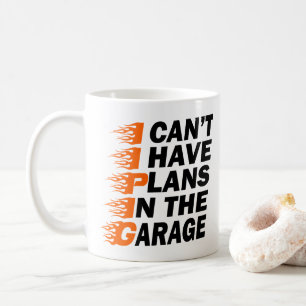 Caneca De Café Não Posso Tenho Planos No Pai Mecânico Da Garagem