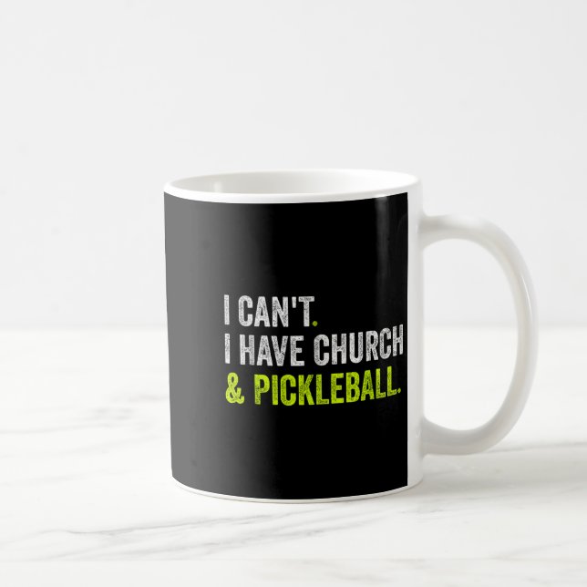 Caneca De Café Não posso ter Igreja e Ckleball (Direita)