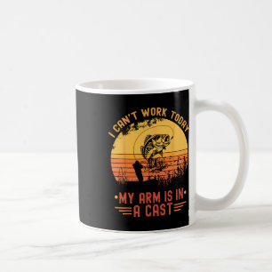 Caneca De Café Não Posso Trabalhar Hoje Meu Braço Engessado Piada