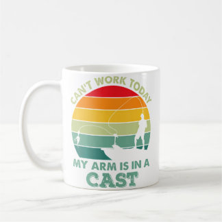 Caneca De Café Não Posso Trabalhar Hoje Meu Braço Está Engessado