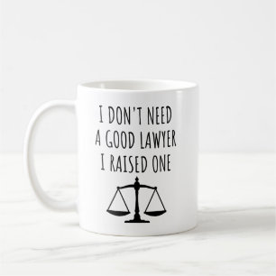 Caneca De Café Não Preciso De Um Bom Advogado Eu Criei Um Advogad