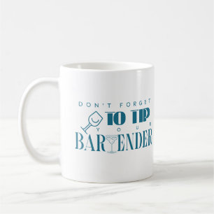 Caneca De Café Não se esqueça de dar uma dica no seu humor engraç