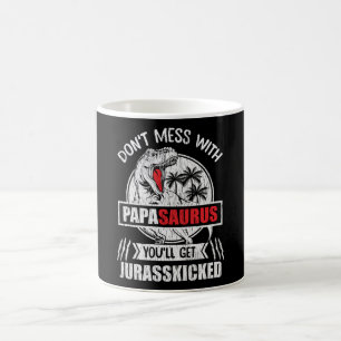 Caneca De Café Não se meta com papai Saurus Dinossaur Família Pai