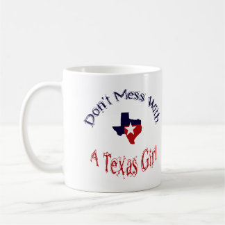 Caneca De Café Não se meta com uma garota do Texas