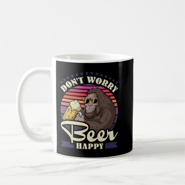 Caneca De Café Não se preocupe com o Feliz Dia da Cerveja8 (Esquerda)