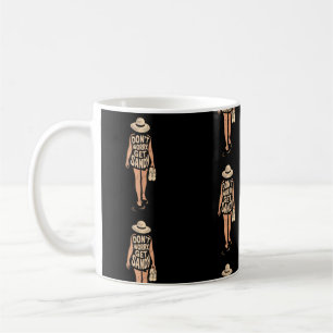 Caneca De Café Não se preocupe em pegar Sandy Silhouette Tattoo B