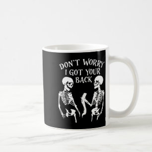 Caneca De Café Não se preocupe, estou de olho Crânio Esqueleto Ha