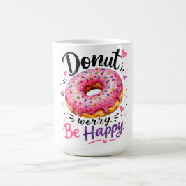 Caneca De Café Não se Preocupe Seja Feliz