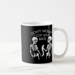 Caneca De Café Não se preocupe, tenho seu crânio de Halloween