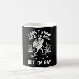 Caneca De Café Não Sei Para Onde Estou Indo Mas Sou Sapo Gay