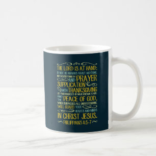 Caneca De Café Não seja - 4:5 dos Philippians - 7 ansiosos
