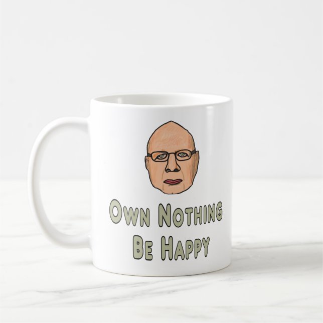 Caneca De Café Não Seja Feliz (Esquerda)