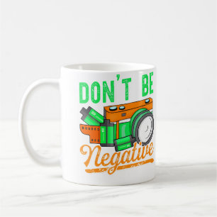 Caneca De Café Não Seja Negativo Filme De Câmera Fotografia Rolo