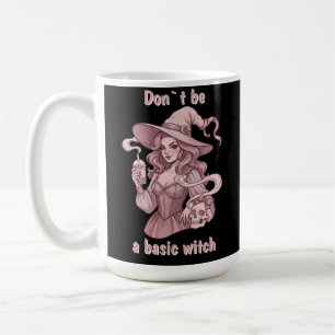 Caneca De Café Não Seja uma Bruxa Básica - Chá de Boba Sassy e Ca