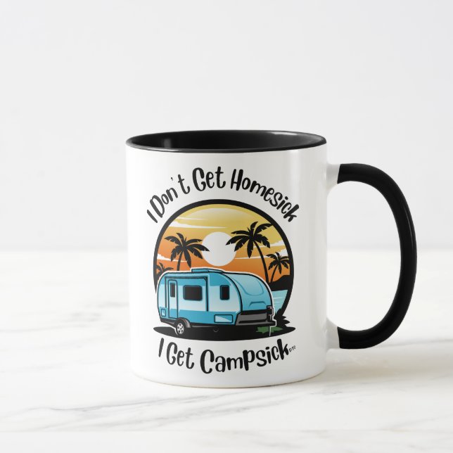 Caneca de Café 'Não Sinto Saudade de Casa' (Direita)
