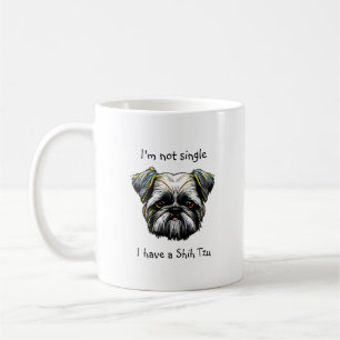 Caneca De Café Não Solteiro eu ter um Shih Tzu
