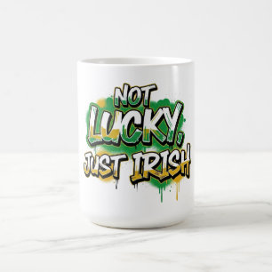 Caneca De Café Não Sorte, apenas Rua irlandesa. Dia de Patrick