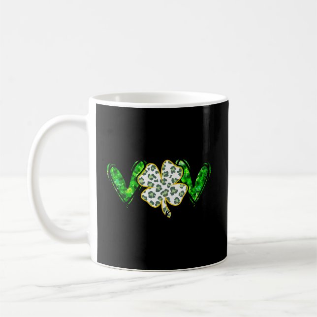 Caneca De Café Não Sortuda Simples Bênçãos Dia dos Stpatricks Fai (Esquerda)