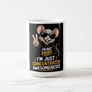 Caneca De Café Não Sou Baixo, Sou um Rato de Tamanho Divertido