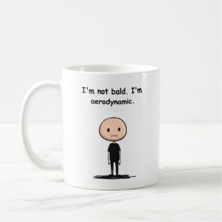 Caneca De Café Não sou careca sou aerodinâmica