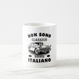 Caneca De Café Não sou Classique, sou Italiano: Sono Italiano