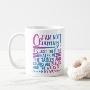 Caneca De Café Não sou desajeitado, são apenas frases engraçadas 