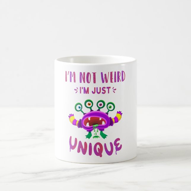 Caneca De Café Não sou estranho, sou único (Centro)