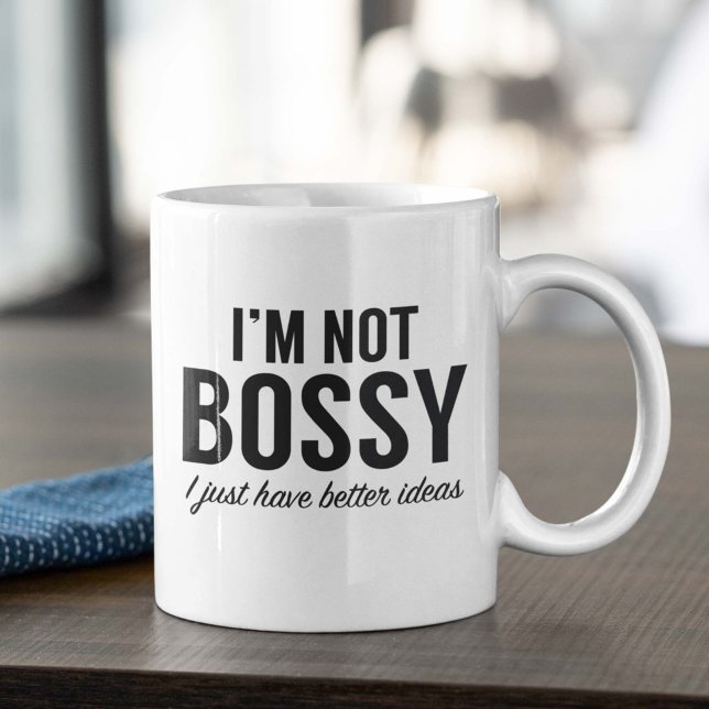 Caneca De Café Não Sou Mandona (I'm not bossy I just have better ideas mug)
