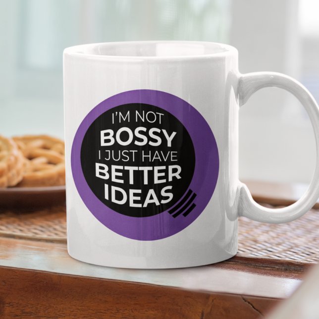 Caneca De Café Não sou o Bossy... Mug (v2) (Criador carregado)