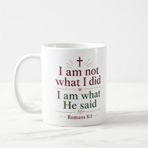 Caneca De Café Não Sou O Que Fiz Sou O Que Ele Disse Citações Bíb