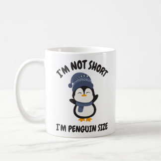 Caneca De Café Não sou pequeno, sou do tamanho dos pinguins