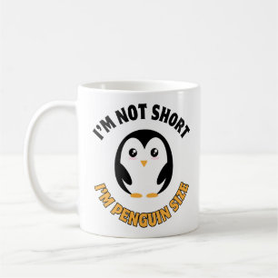 Caneca De Café Não sou pequeno, sou do tamanho dos pinguins