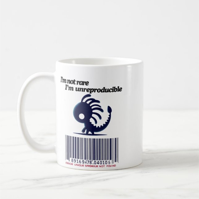 Caneca De Café Não sou raro, sou inreprodutível (Esquerda)