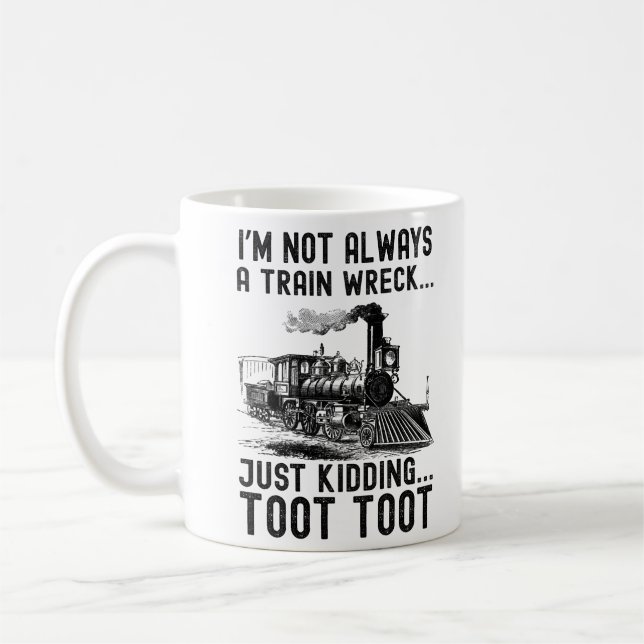 Caneca De Café Não Sou Sempre Um Desastre Total Brincadeira (Esquerda)
