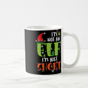 Caneca De Café Não Sou Um Elfo Só Baixo Camiseta Divertida De Nat