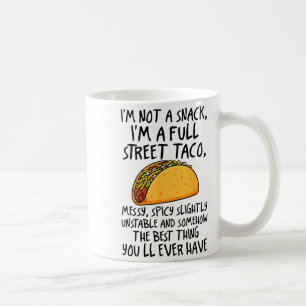 Caneca De Café Não Sou Um Lanche Sou Um Taco De Rua Completo Cita