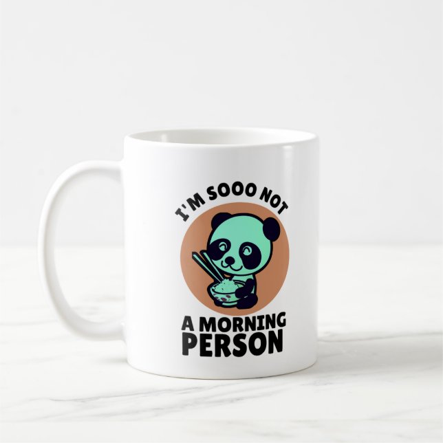 Caneca De Café não sou uma Pessoa de manhã, Panda (Esquerda)