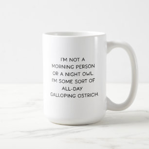 Caneca De Café Não Sou uma Pessoa Matutina Vida Atarefada e Diver