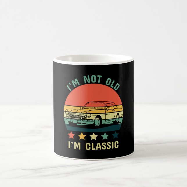 Caneca De Café Não sou velho, sou clássico (Centro)