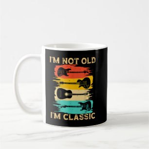 Caneca De Café Não Sou Velho Sou Clássico Violão Vintage para o P