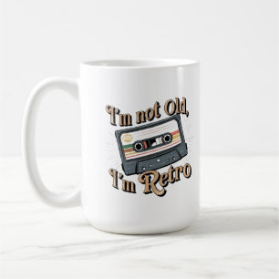 Caneca De Café Não sou velho, sou Retro