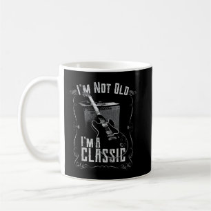 Caneca De Café Não Sou Velho Sou Um Clássico, Design de Guitarra,